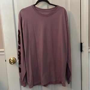 Set Active x Revolve Oversized Long Sleeve Tshirt Top One Size Purple Ladies